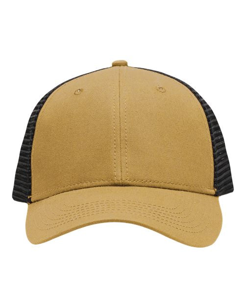 Load image into Gallery viewer, Sportsman SP1450 Traditional Lo-Pro Mesh Back Trucker Fit Cap - Chino Vegas Gold/ Black
