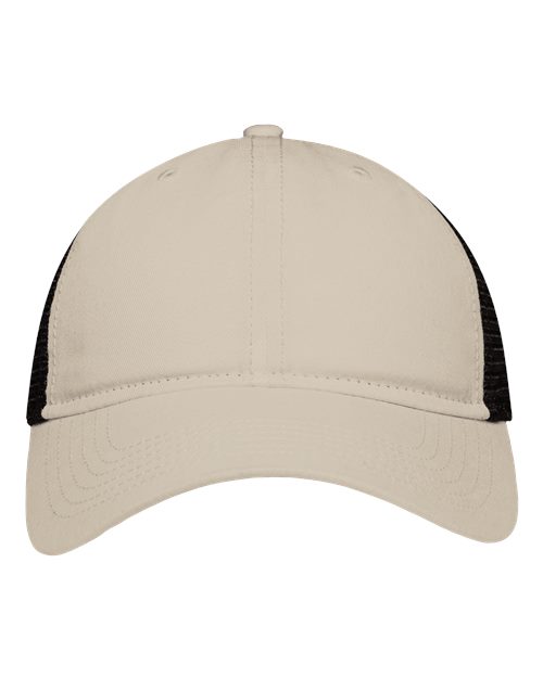 Load image into Gallery viewer, Sportsman SP1750 Mesh Dad Hat Fit - Khaki/ Black
