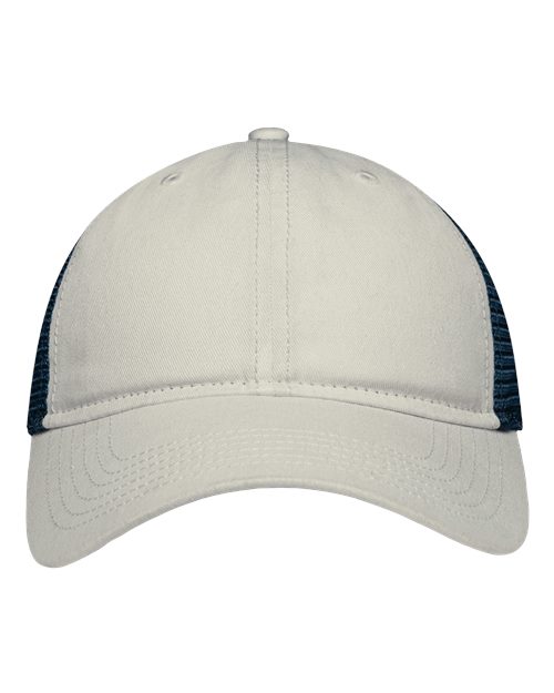 Load image into Gallery viewer, Sportsman SP1750 Mesh Dad Hat Fit - Stone/ Navy
