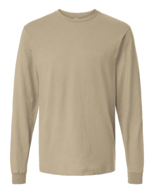 Load image into Gallery viewer, Unisex Fine Jersey Long Sleeve T-Shirt - Sand
