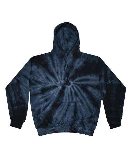 Load image into Gallery viewer, Colortone 8777 Unisex Tie-Dyed Hooded Sweatshirt - Spider Navy
