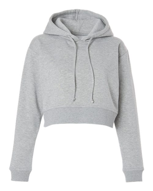 Load image into Gallery viewer, Boxercraft BW5404 Women's Cropped Fleece Hooded Sweatshirt - Oxford Heather
