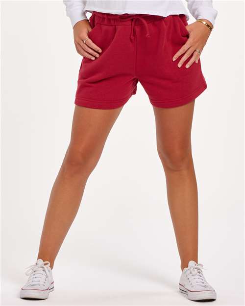 Boxercraft BW6502 Women's Fleece Shorts - Brick Red