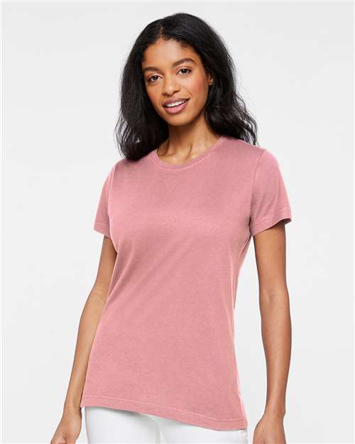LAT 3516 Women's Fine Jersey Tee - Vintage Mauvelous