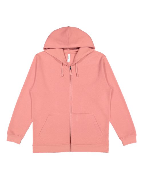 LAT 6927 Unisex Full-Zip Hoodie Sweatshirt - Mauvelous