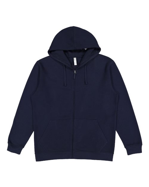 LAT 6927 Unisex Full-Zip Hoodie Sweatshirt - Navy