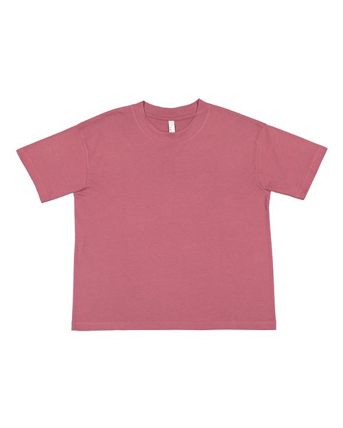 Load image into Gallery viewer, LAT 3520 Unisex Boxy Jersey Tee - Rouge
