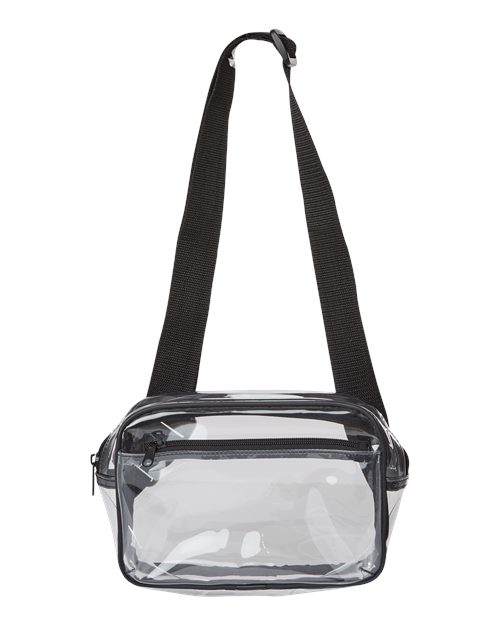 Clear Stadium 2-Pocket Fanny Pack/Crossbody Bag