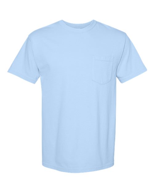 Load image into Gallery viewer, Unisex Garment-Dyed Heavyweight Pocket T-Shirt - Hydrangea
