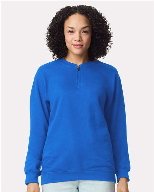 Load image into Gallery viewer, Unisex Softstyle® Midweight 1/4 Zip Sweatshirt
