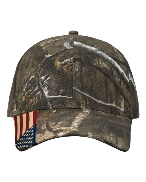 Kati LC350 Camo Woven USA Flag Cap - Country DNA/ USA Flag