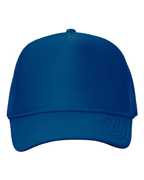 Valucap VC700 Foam Mesh-Back Trucker Cap - Royal/ Royal