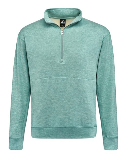J. America 8741 Unisex Electric Fleece Quarter-Zip Sweatshirt - Electric Jade
