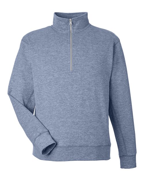Load image into Gallery viewer, J. America 8741 Unisex Electric Fleece Quarter-Zip Sweatshirt - Electric Midnight
