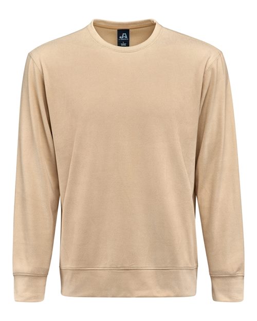 J. America 8761 Unisex Element Fleece Crewneck Sweatshirt - Almond