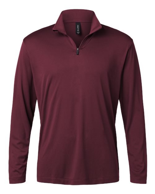 AllPro 41870 Men's Pro-Lock Performance Quarter-Zip Pullover - Maroon