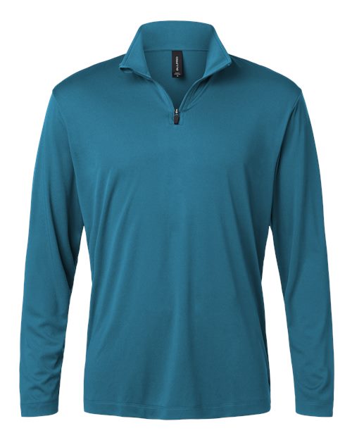 AllPro 41870 Men's Pro-Lock Performance Quarter-Zip Pullover - Pacific Blue