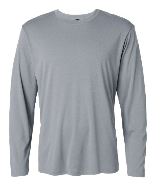 AllPro 48400 Unisex Pro-Lock Performance Long Sleeve T-Shirt - Heather Steel