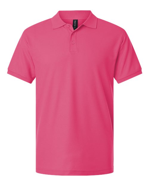 AllPro 62800 Men's Pique Polo - Bright Pink