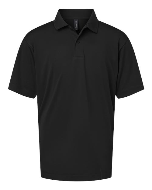 AllPro 41800Y Youth Pro-Lock Performance Polo - Black