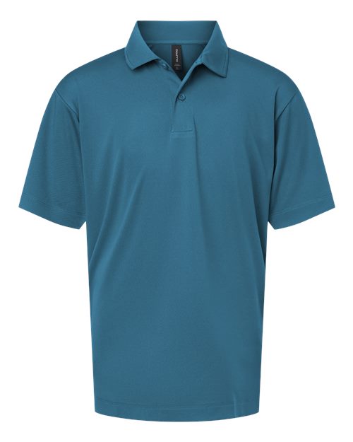 AllPro 41800Y Youth Pro-Lock Performance Polo - Pacific Blue
