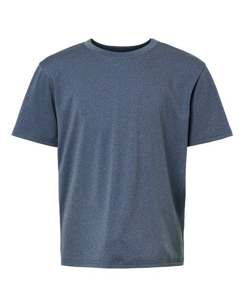 Load image into Gallery viewer, AllPro 48000Y Youth Pro-Lock Performance T-Shirt - Heather Navy
