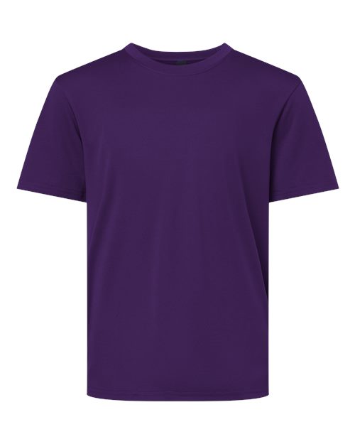 Load image into Gallery viewer, AllPro 48000Y Youth Pro-Lock Performance T-Shirt - Purple
