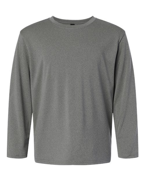 AllPro 48400Y Youth Pro-Lock Performance Long Sleeve T-Shirt - Heather Granite