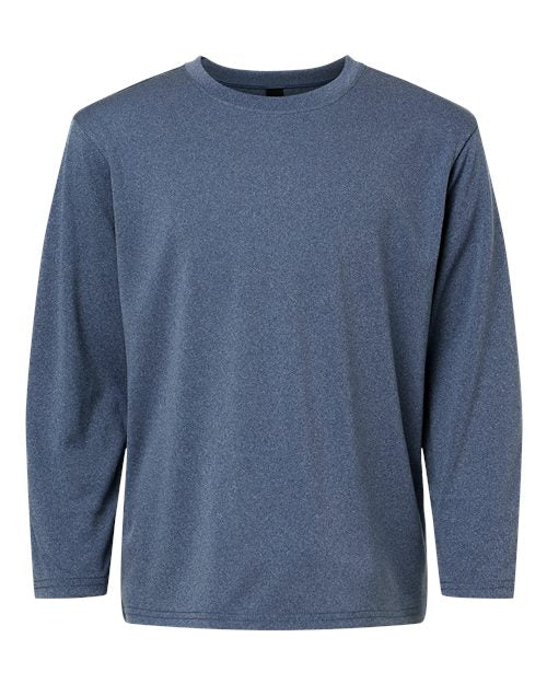 Load image into Gallery viewer, AllPro 48400Y Youth Pro-Lock Performance Long Sleeve T-Shirt - Heather Navy
