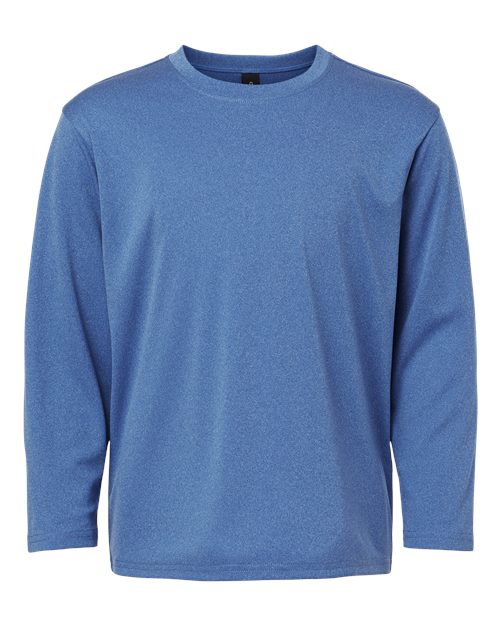 AllPro 48400Y Youth Pro-Lock Performance Long Sleeve T-Shirt - Heather Royal