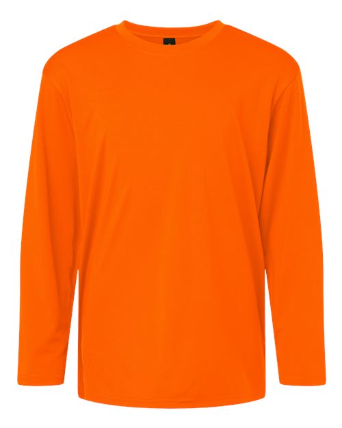 Load image into Gallery viewer, AllPro 48400Y Youth Pro-Lock Performance Long Sleeve T-Shirt - Neon Orange
