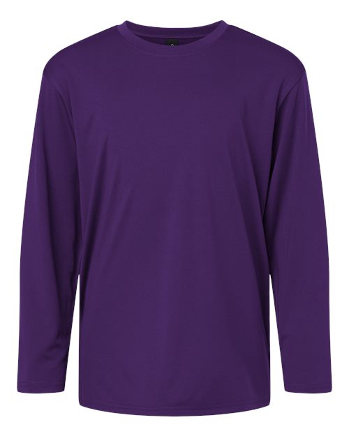 AllPro 48400Y Youth Pro-Lock Performance Long Sleeve T-Shirt - Purple