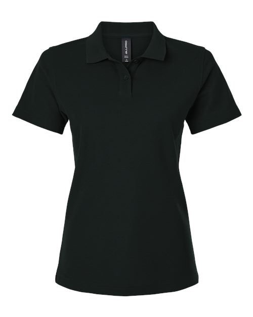 Load image into Gallery viewer, AllPro 62800L Women's Pique Polo - Black

