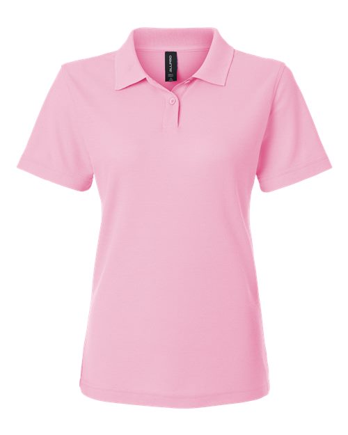 AllPro 62800L Women's Pique Polo - Light Pink