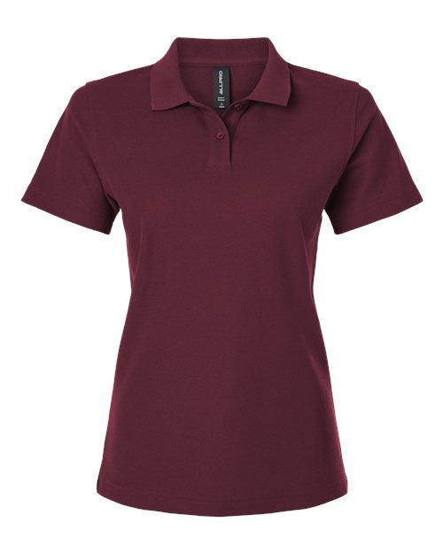 AllPro 62800L Women's Pique Polo - Maroon
