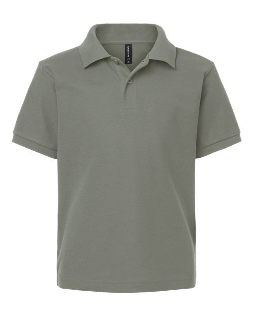 Load image into Gallery viewer, AllPro 62800Y Youth Pique Polo - Greystone
