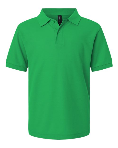 Load image into Gallery viewer, AllPro 62800Y Youth Pique Polo - Kelly Green

