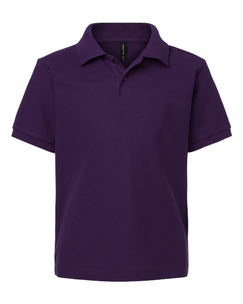 AllPro 62800Y Youth Pique Polo - Purple