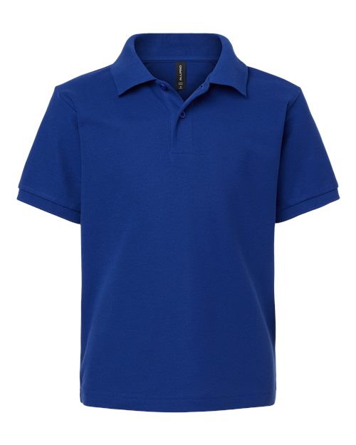 AllPro 62800Y Youth Pique Polo - Royal