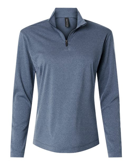 Load image into Gallery viewer, AllPro 41870L Women's Pro-Lock Performance Quarter-Zip Pullover - Heather Navy
