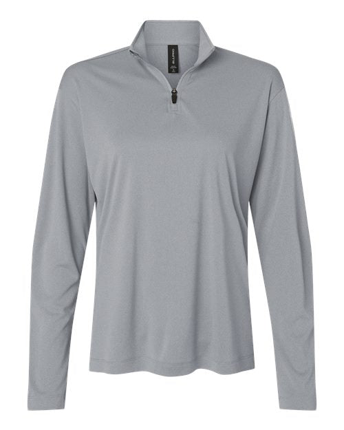 Load image into Gallery viewer, AllPro 41870L Women's Pro-Lock Performance Quarter-Zip Pullover - Heather Steel
