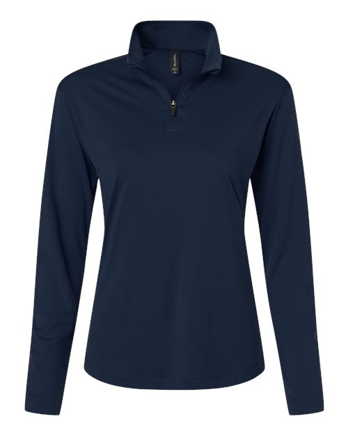 AllPro 41870L Women's Pro-Lock Performance Quarter-Zip Pullover - Navy
