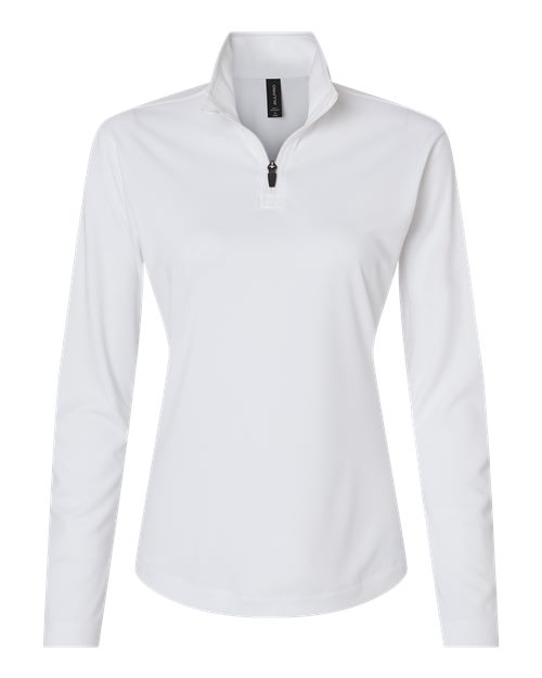 AllPro 41870L Women's Pro-Lock Performance Quarter-Zip Pullover - White