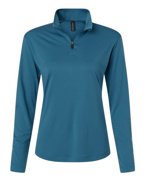 AllPro 41870L Women's Pro-Lock Performance Quarter-Zip Pullover - Pacific Blue