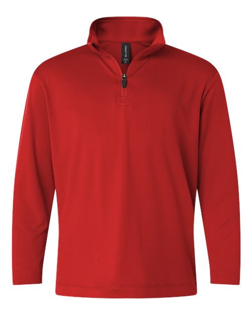 Load image into Gallery viewer, AllPro 41870Y Youth Pro-Lock Performance Quarter-Zip Pullover - Red

