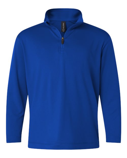 AllPro 41870Y Youth Pro-Lock Performance Quarter-Zip Pullover - Royal