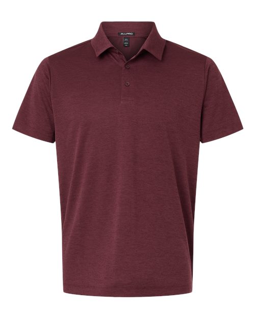 Load image into Gallery viewer, AllPro 4HM00 Men's Pro-Lock Performance Mélange Polo - Maroon Melange
