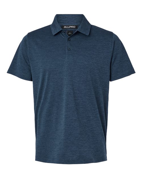 Load image into Gallery viewer, AllPro 4HM00 Men's Pro-Lock Performance Mélange Polo - Navy Melange

