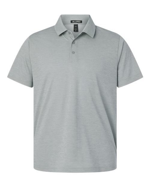Load image into Gallery viewer, AllPro 4HM00 Men's Pro-Lock Performance Mélange Polo - Silver Melange
