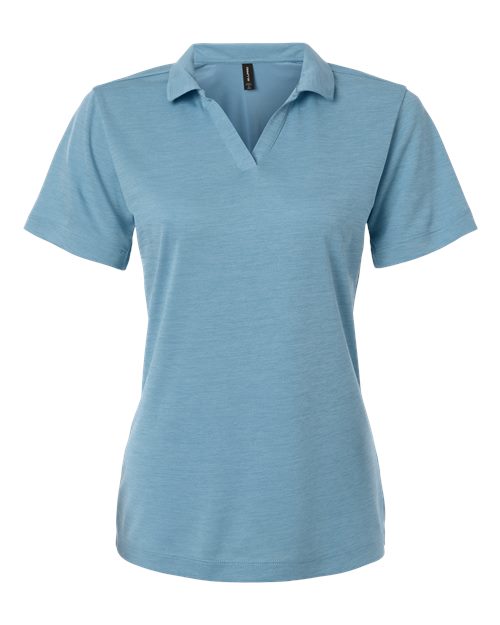 Load image into Gallery viewer, AllPro 4HM00L Women's Pro-Lock Performance Mélange Polo - Cloud Blue Melange
